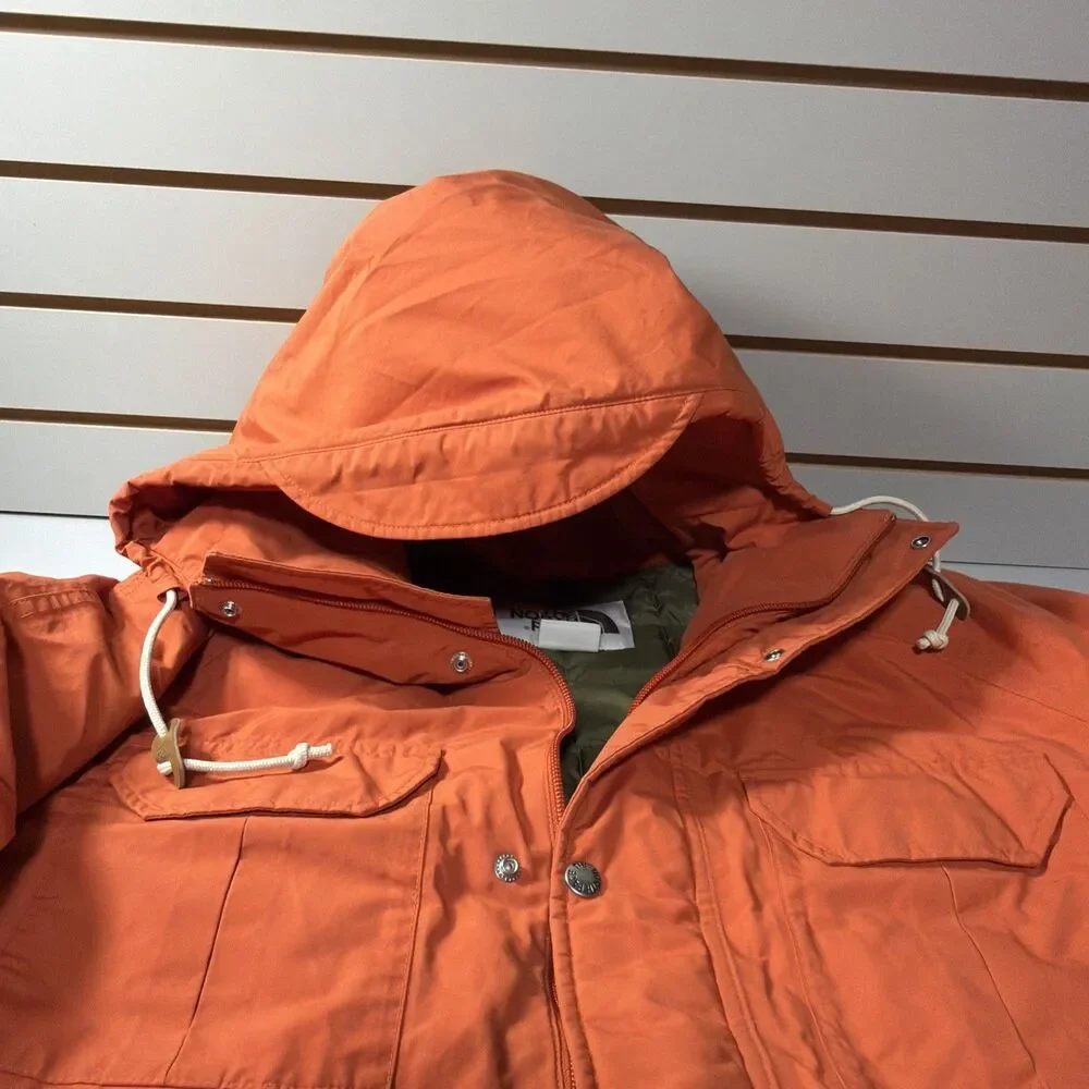 The North Face Thermoball Eco Parka Jacket Orange Green Men’s Large Utility